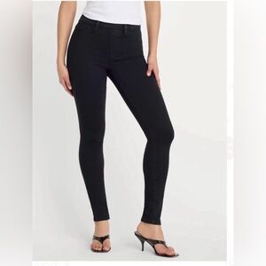 Good American Pull On Skinny Jeans Black XL NWT High Rise Stretch Sculpt Fit